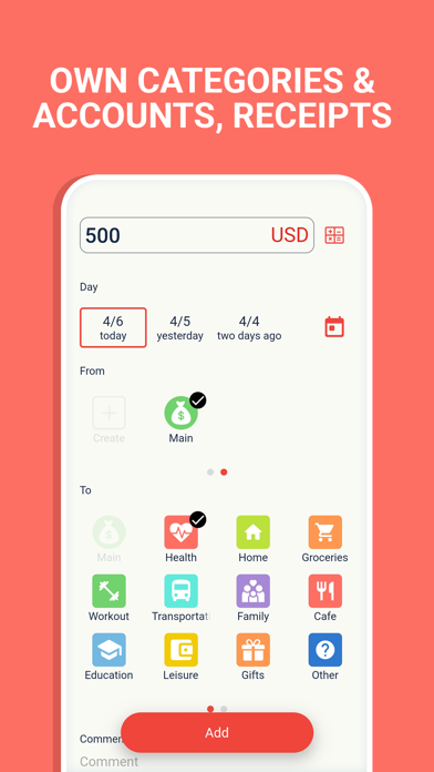 Budget: expense tracker, money screenshot 2