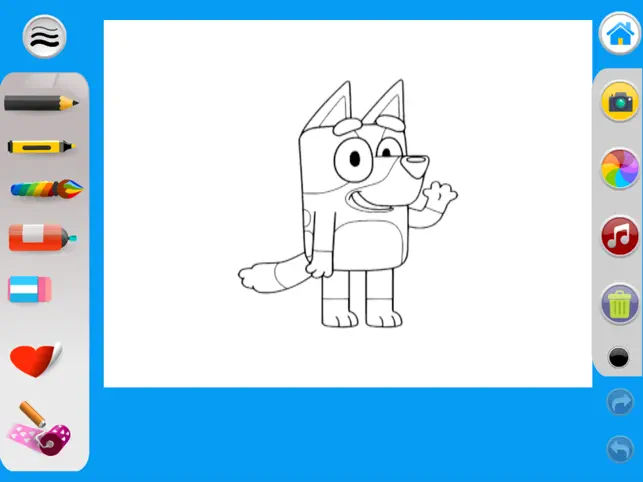 Captura 2 Glitter bluey Coloring Pages! iphone