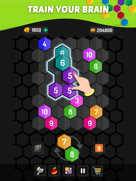 Merge Hexa: Number Puzzle Game screenshot 2
