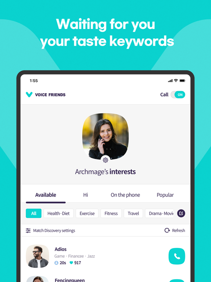 Voicefriends, Same interest