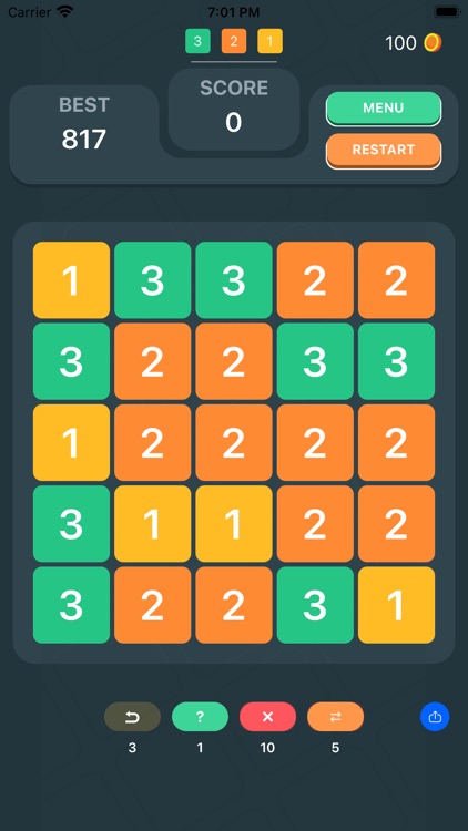 Match number puzzle