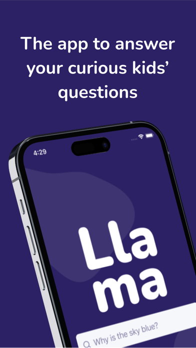 Screenshot #1 pour Ask Llama - Questions kids ask