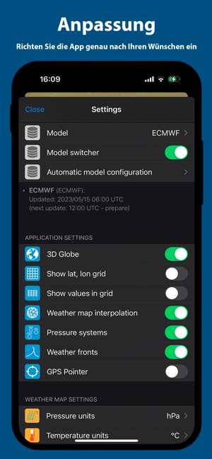‎Ventusky: Wetterkarten & Radar Screenshot