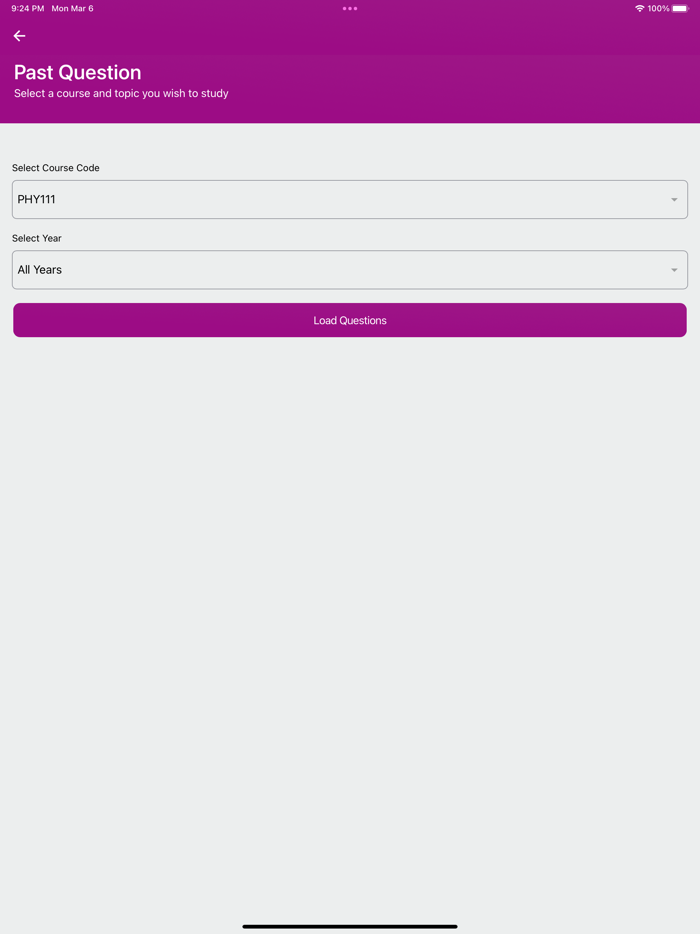 LFX UNIBEN 100L 1st semester