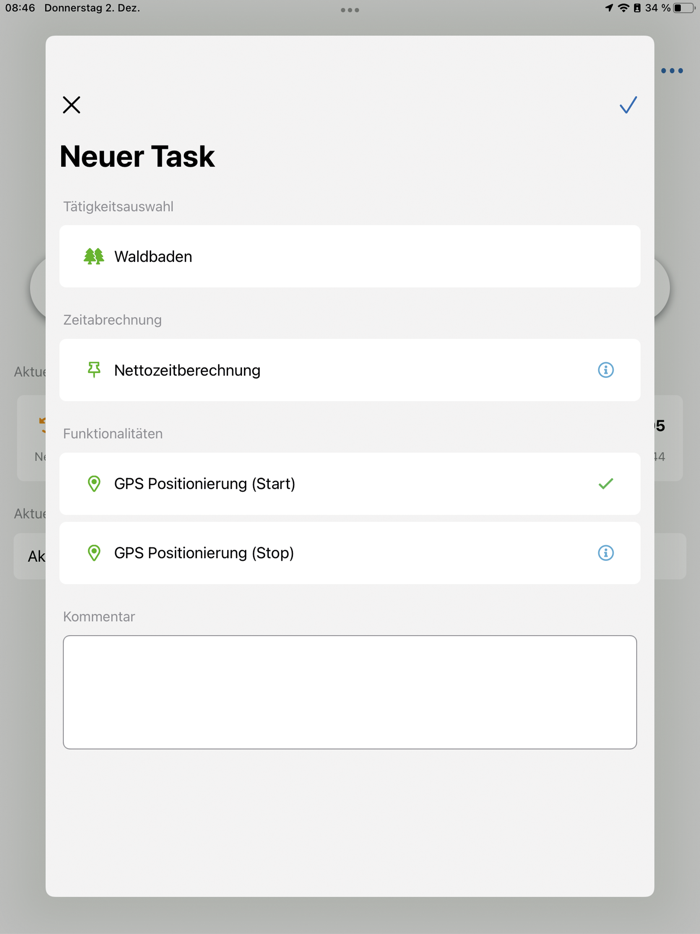 e-QSS X Zeiterfassung