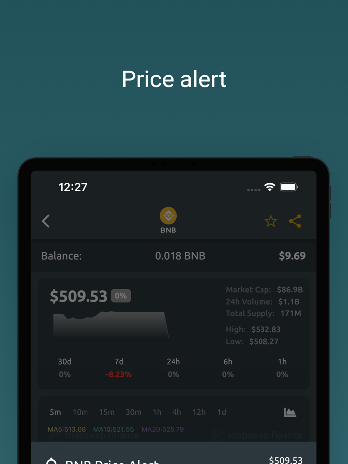 SnapSwap Swap ETH, BSC Tokens