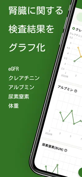 Game screenshot じんぞうグラフ　腎臓病の血液検査をグラフに mod apk