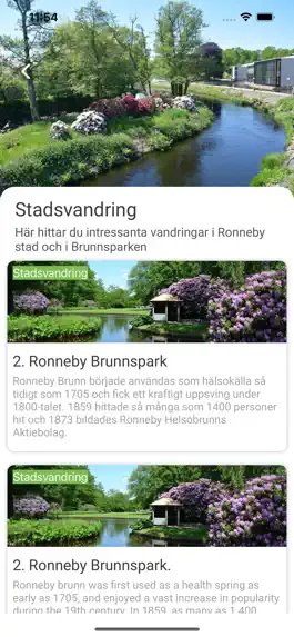 Game screenshot Guidade vandringar - i Ronneby apk
