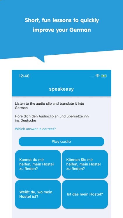 speakeasy Learn German