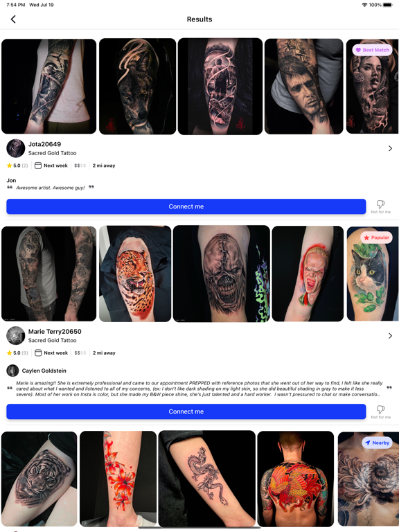 Tattoodo - Your Next Tattoo screenshot 2