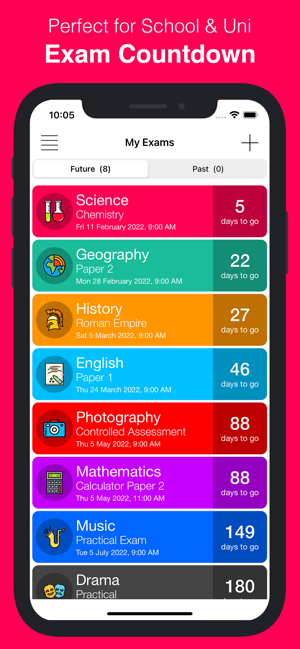‎Exam Countdown - School & Uni Screenshot