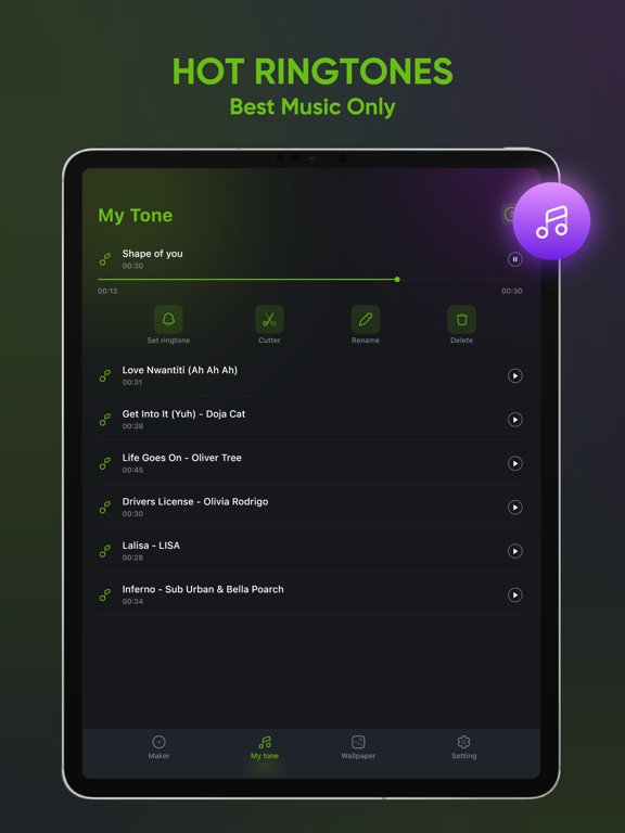 Screenshot #4 pour ZEDGE™ Ringtones Wallpaper
