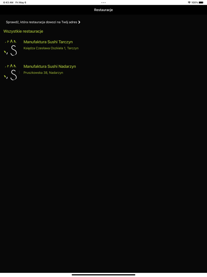 Manufaktura Sushi Tarczyn