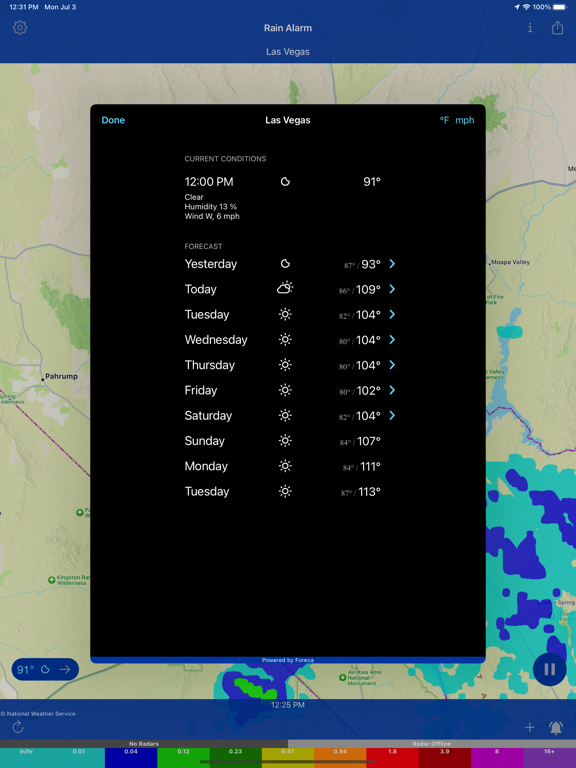 Rain Alarm Pro Weather Radar screenshot 4