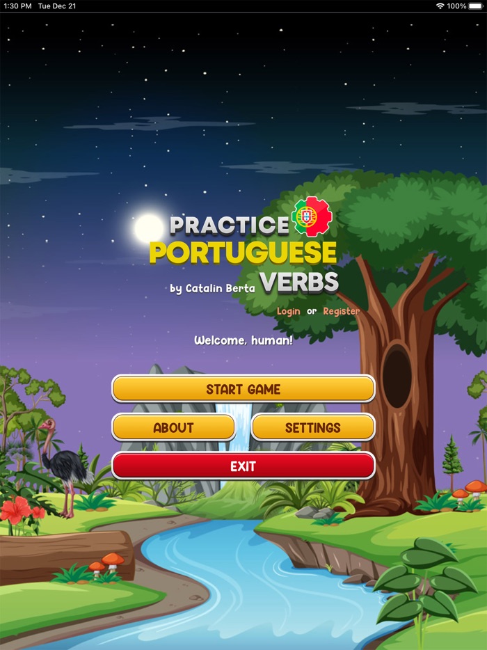 Learn Portuguese Verbs Game