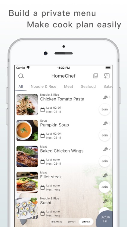 HomeChef - Cooking Schedule