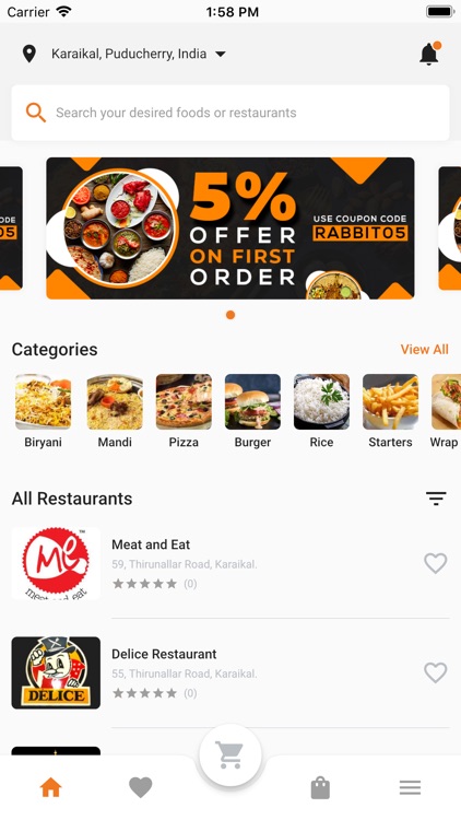 Rabbit - Online food delivery screenshot-4