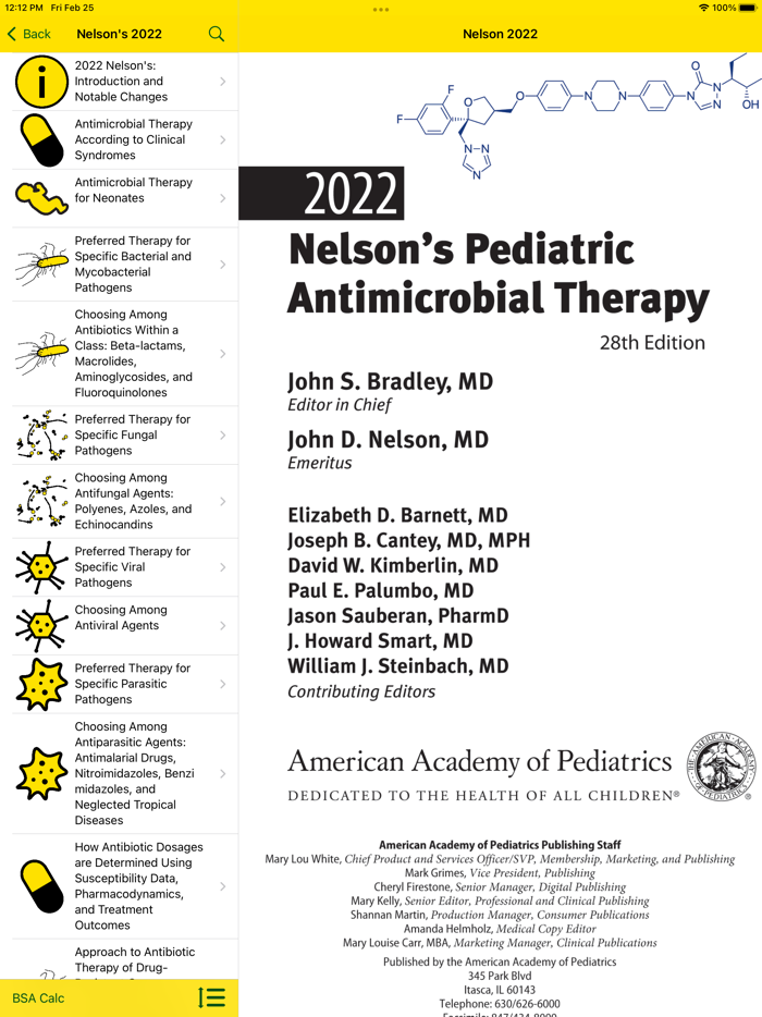 Nelson Pediatric Abx 2022
