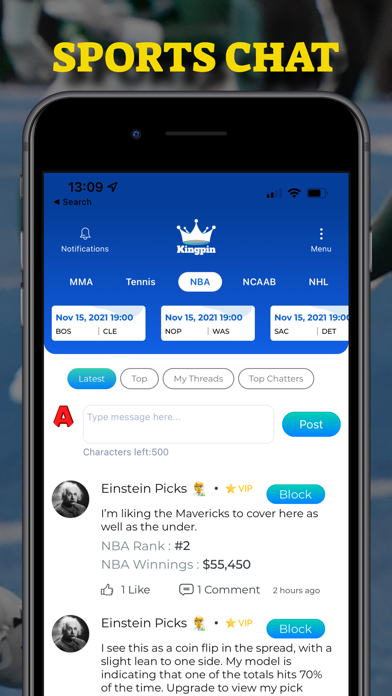 Sports Betting Picks & Tip App Screenshot
