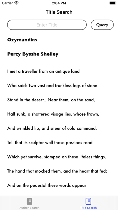 Screenshot #2 pour EasyPoetrySearch