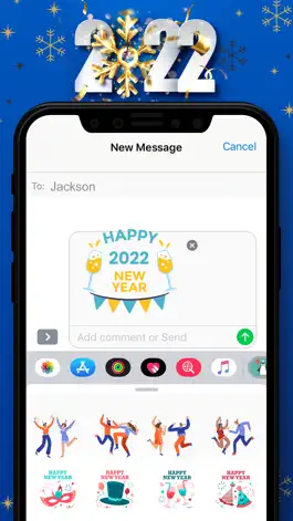 Game screenshot New Year Stickers!! hack