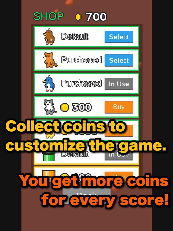 Falling Mole -Avoidance game-