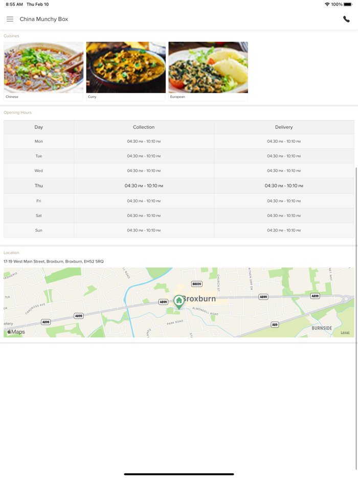 China Munchy Box Broxburn