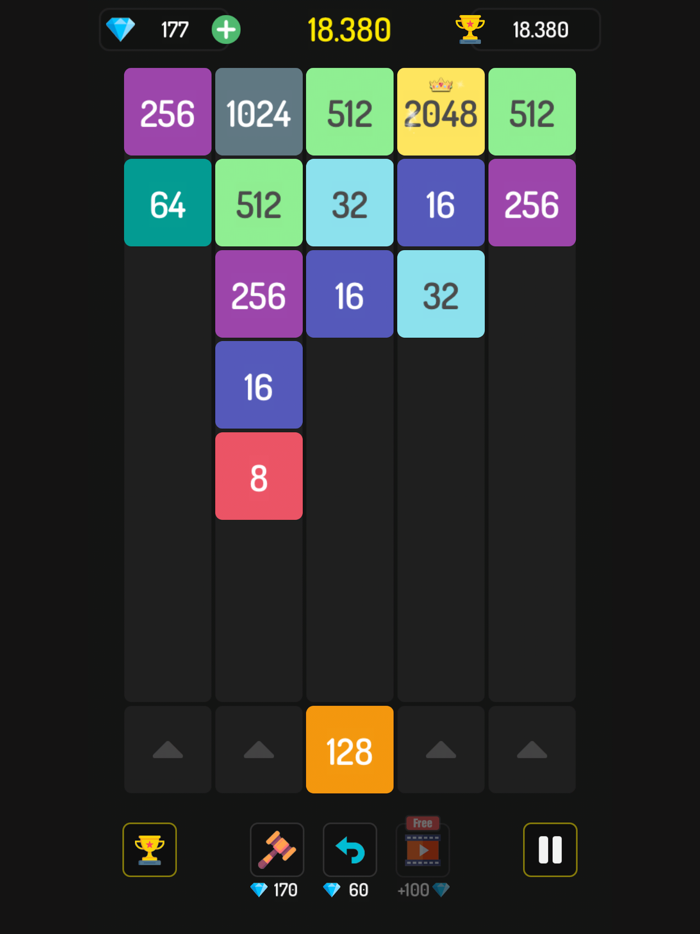 MergeX2 - 2048 Merge Puzzle