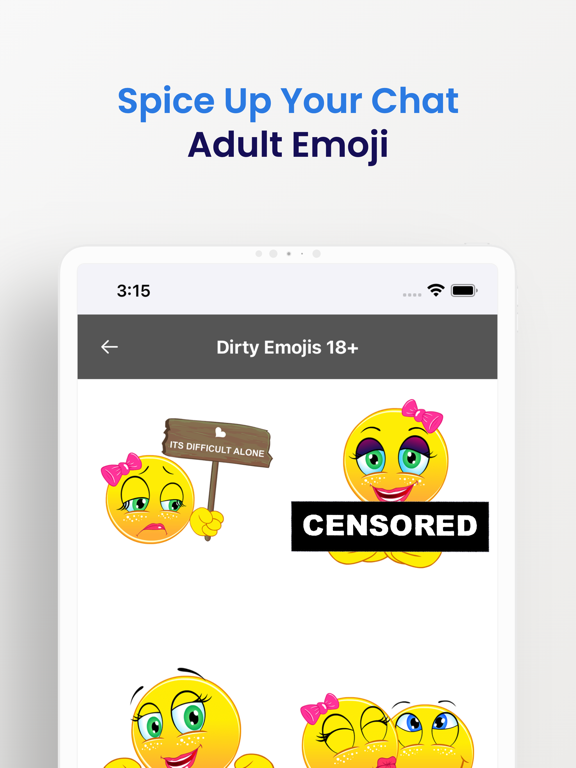 Adult Emoji Dirty Sexy Sticker screenshot 3