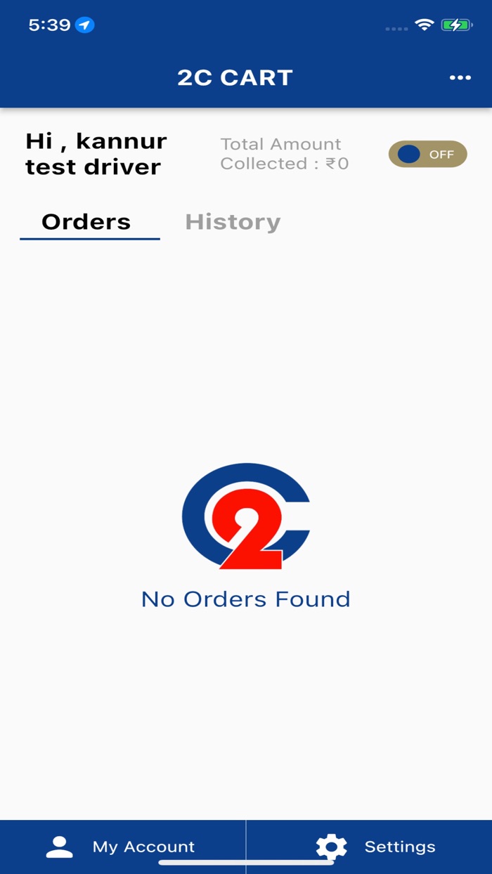 2C CART DELIVERY APPLICATION