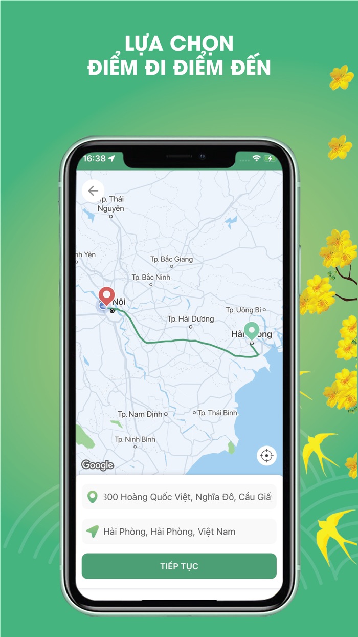Tego - Gọi xe đường dài