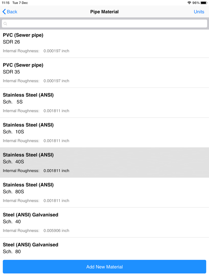 Pipe Flow Liquid Pipe Diameter