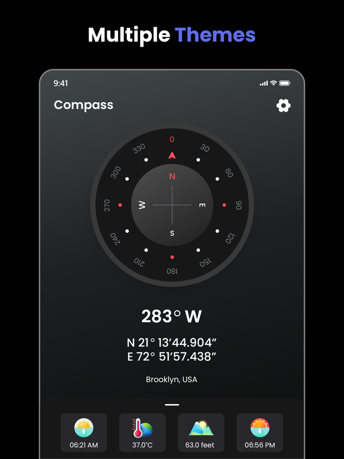 Digital Compass Directions app