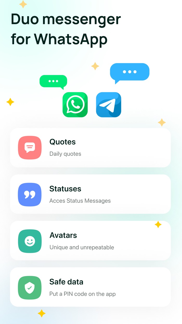 Duo messenger for WhatsApp