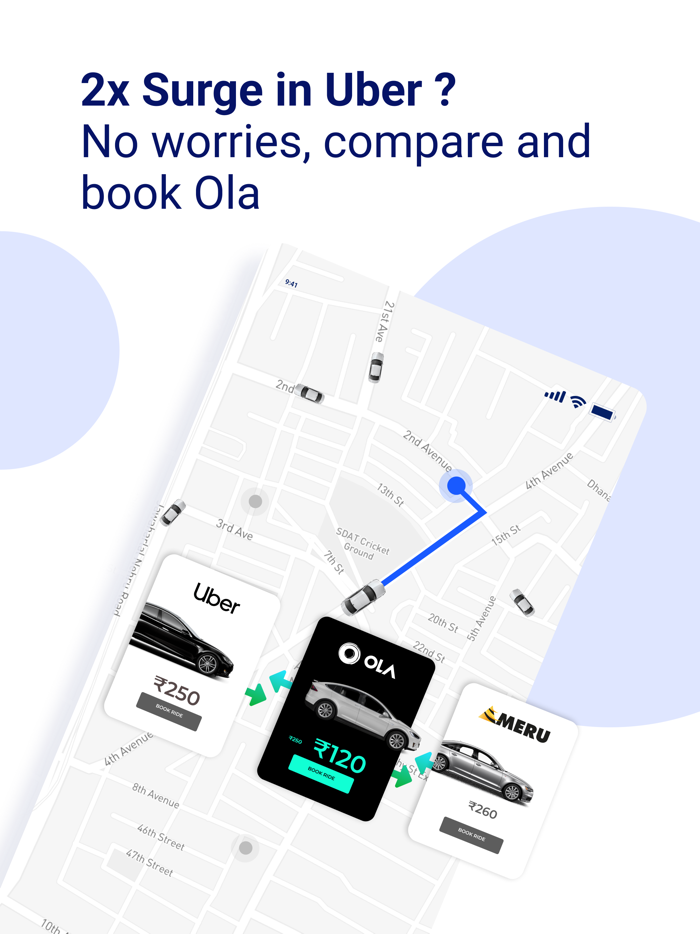 Cab Compare - Uber Ola  more