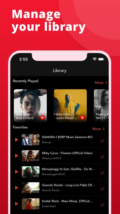 Music Player : Songs Videos