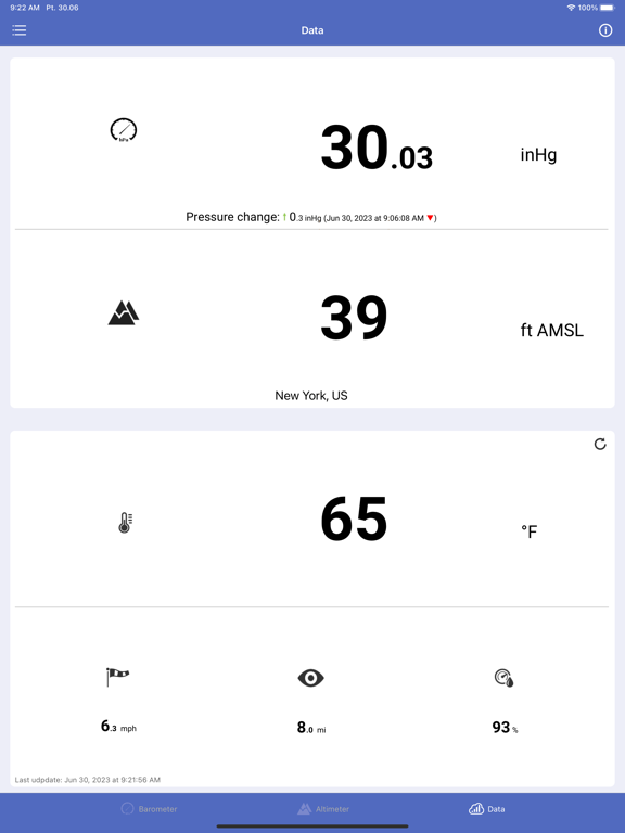 Barometer & Altimeter & Thermo screenshot 3