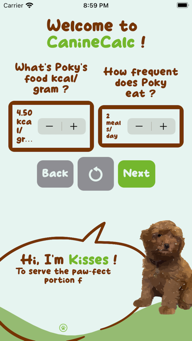 Screenshot #2 pour CanineCalc