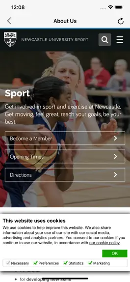 Game screenshot Newcastle University Sport App apk