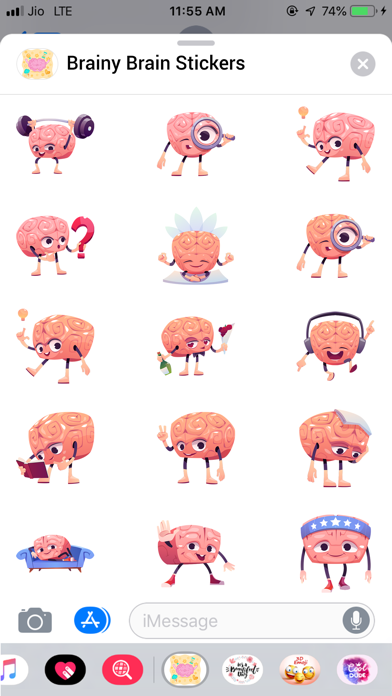 How to cancel & delete Brainy Brain Activity Stickers from iphone & ipad 2