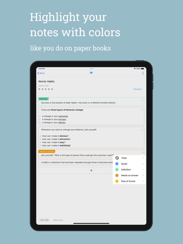 Spottid books, podcasts notes