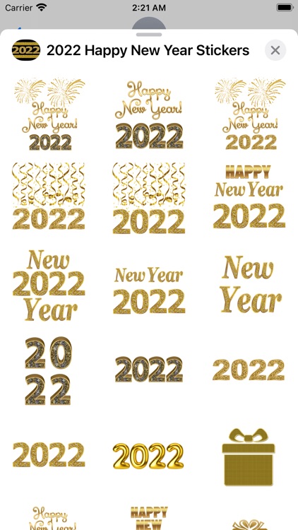 2022 Happy New Year Stickers screenshot-4