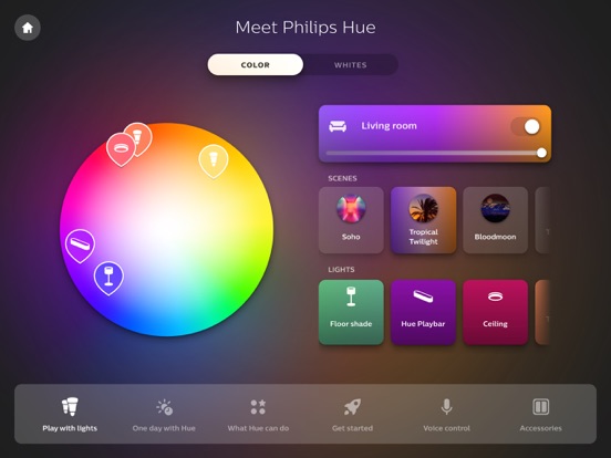 Philips Hue in-store app screenshot 2