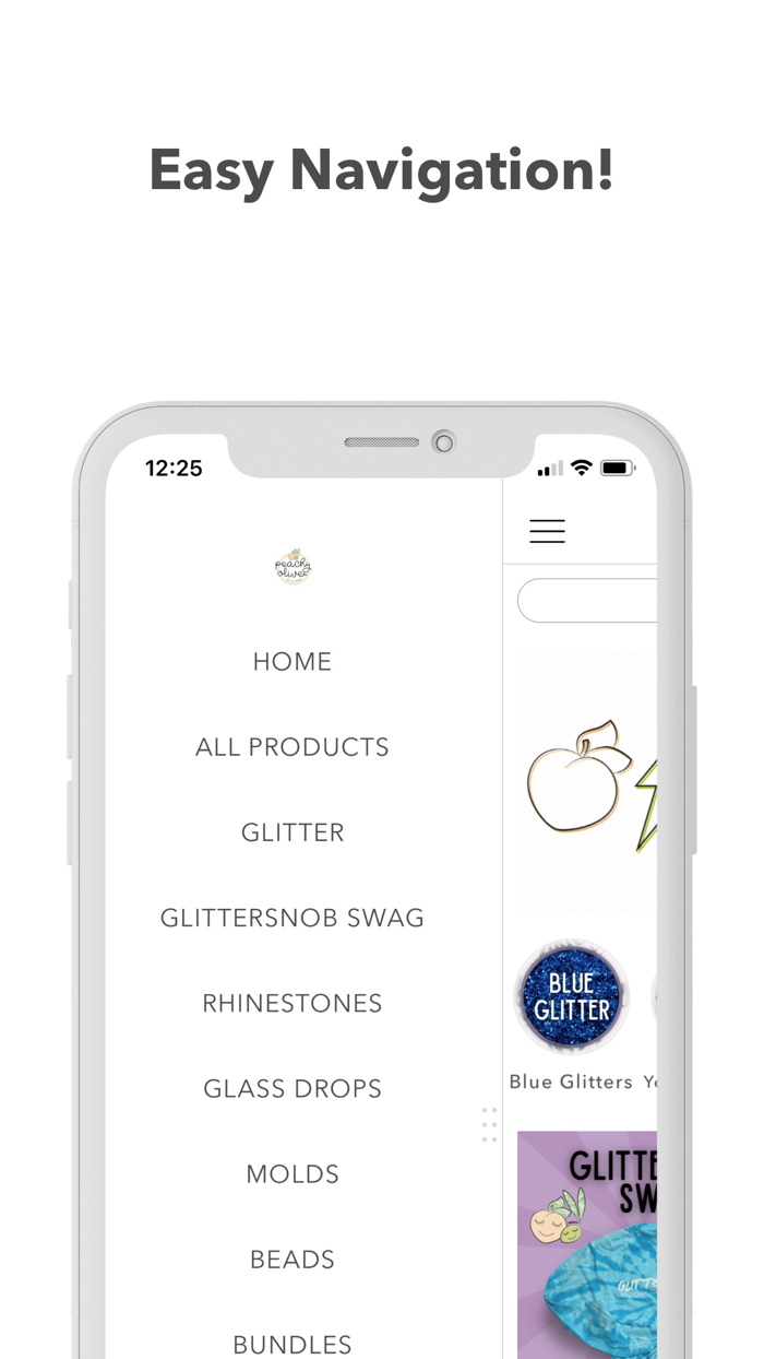 Peachy Olive Glitters