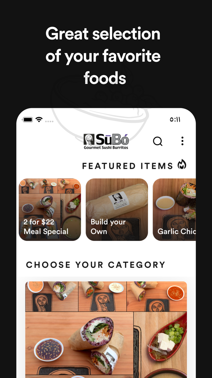 SūBó Sushi Burritos