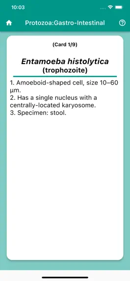 Game screenshot Parasitology Flashcard mod apk