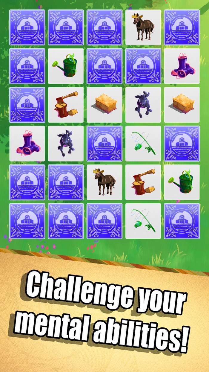 Farm Pairs Pair Matching Game