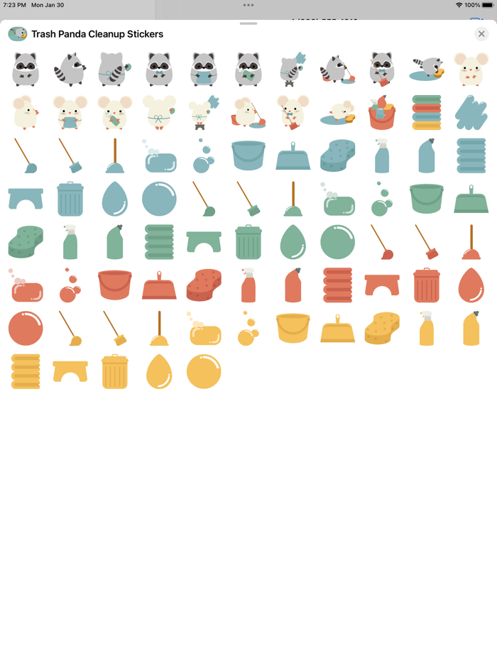 Trash Panda Cleanup Stickers