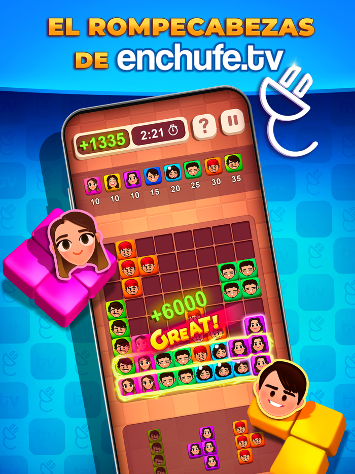 Enchufe TV Block Puzzle