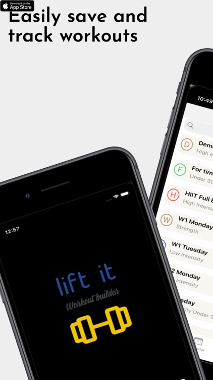 Lift It - Workout Builder